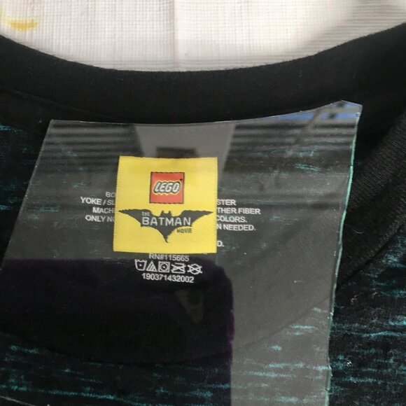 LEGO Batman Movie Shirt Mens Large Black Green Joker Graphic DC Comics - Picture 4 of 16